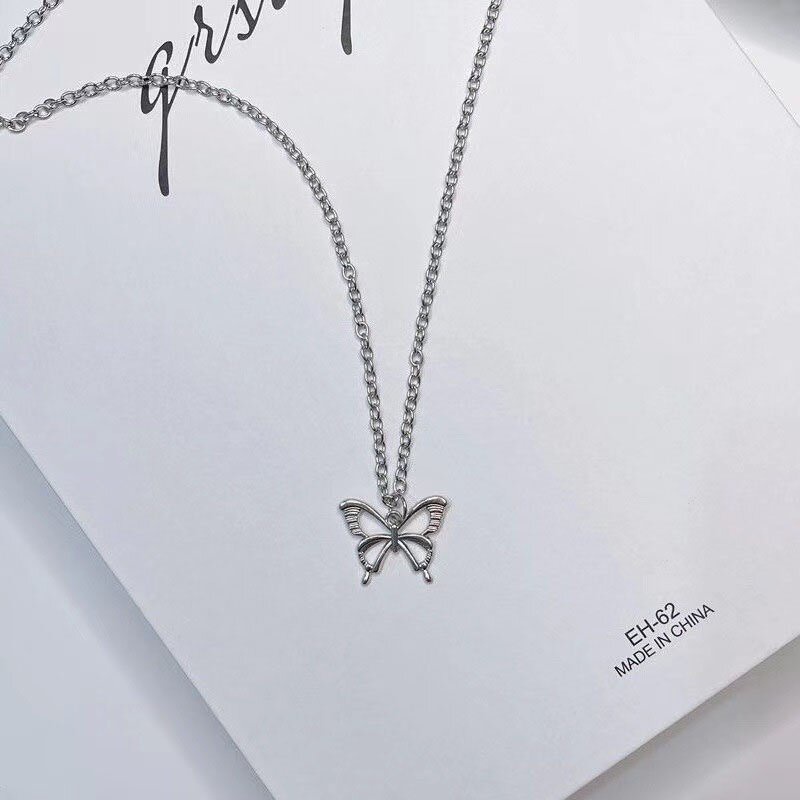 Vòng cổ Hình Bướm Bằng Kim Loại Thời Trang Cho Nữ