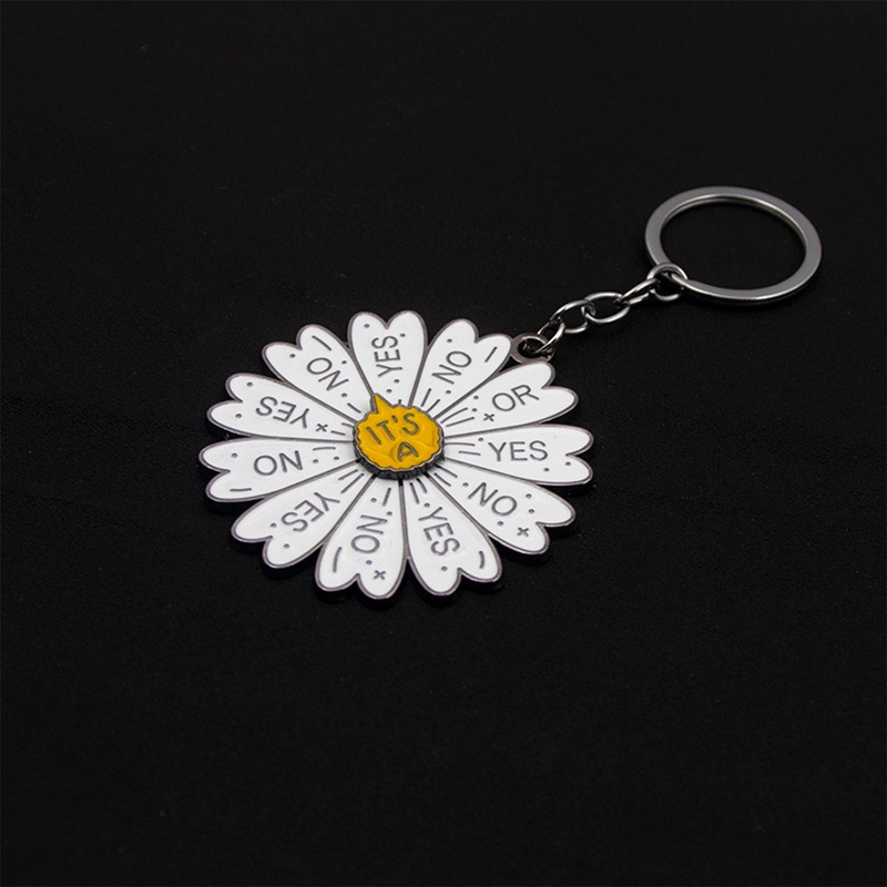 Ygt Móc Chìa Khóa Xe Hơi Có Thể Xoay Được Hình Hoa Cúc Cho Nam Nữ