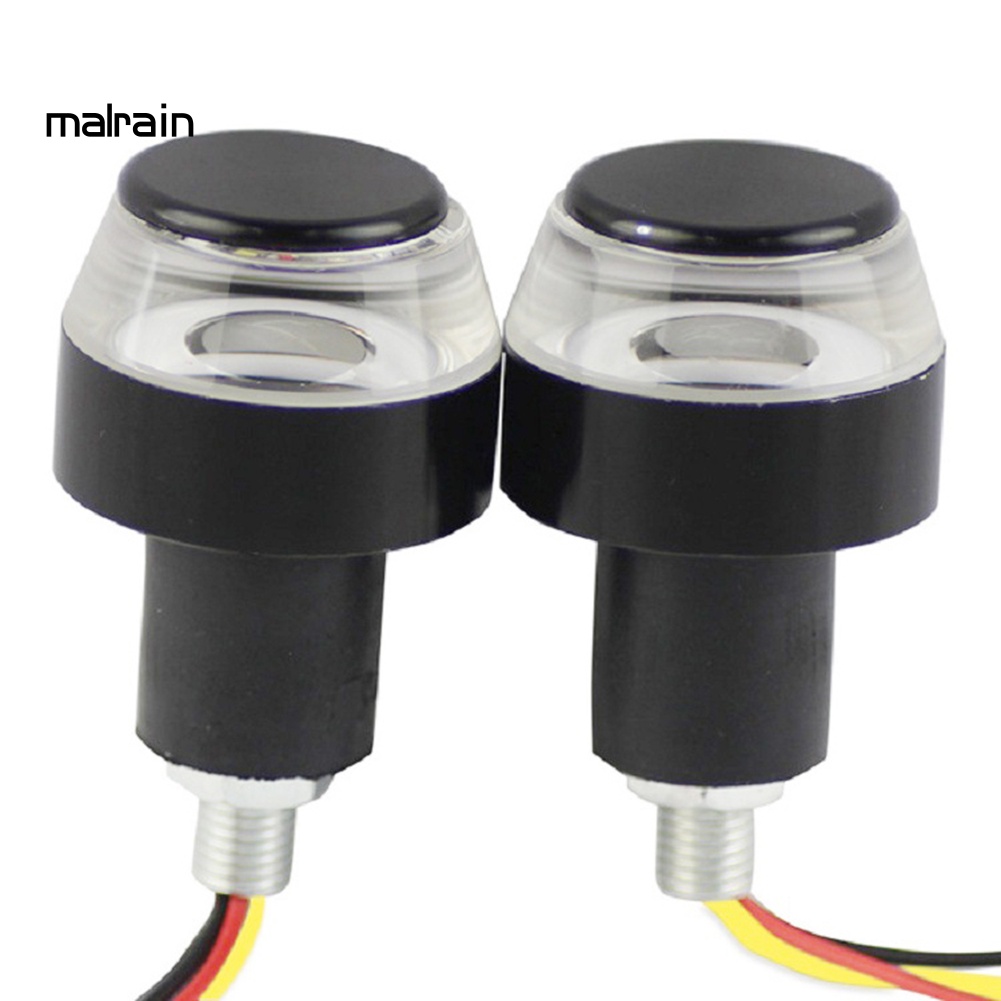 Bộ 2 Đèn LED Xi Nhan Gắn Tay Lái Trang Trí Cho Xe Mô Tô