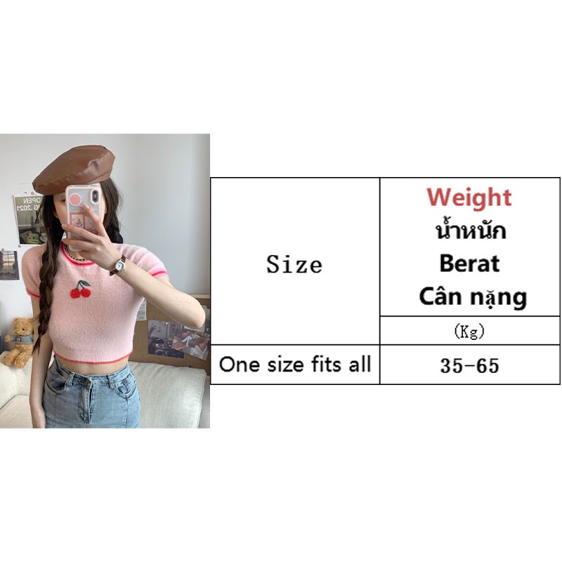 Áo thun XINLANYASHE dệt kim tay ngắn phong cách Hàn Quốc mới cho nữ