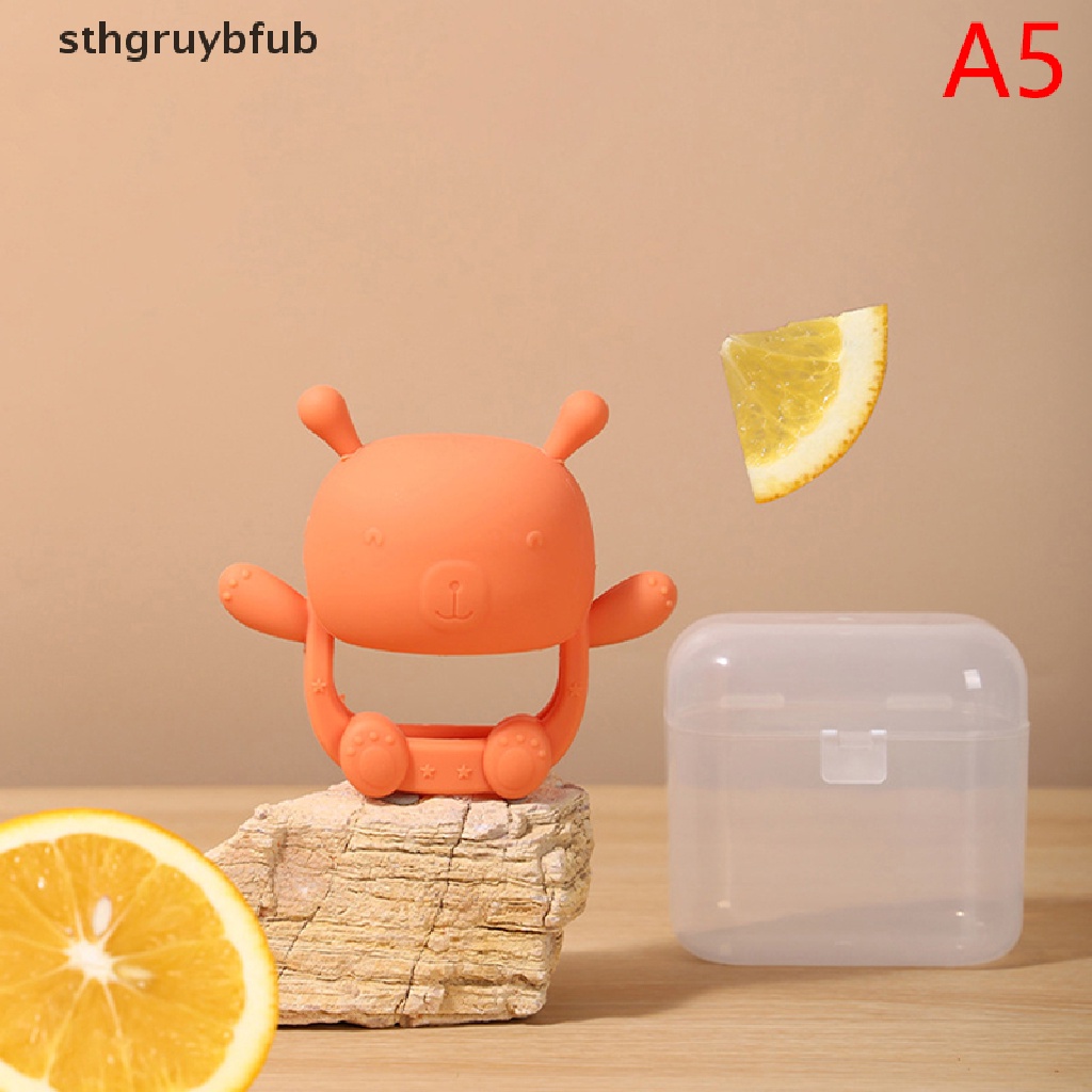 Găng Tay Silicone Chống Rách Hình Gấu Đáng Yêu Cho Bé ​Đồ Chơi Gặm Nướu Mát Xa Chống Cắn Dành Cho Bé