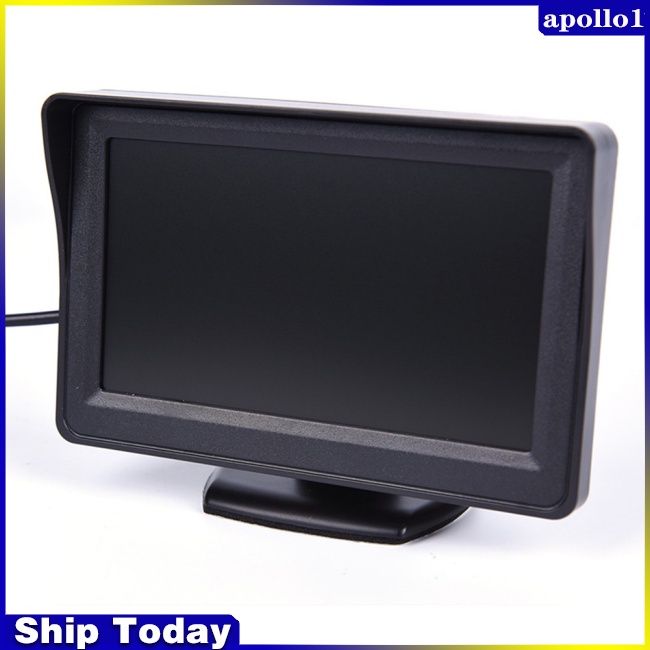 Màn Hình Tft Lcd 4.3-inch Hd Gắn Tấm Che Nắng Hai Chiều Cho Xe Hơi