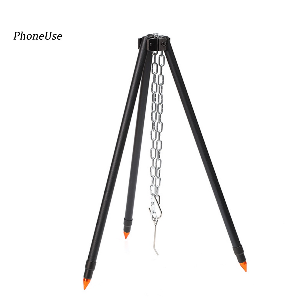 Chân Đế Ba Chân PU Bonfire Chống Trượt Chống Gỉ Dùng Nấu Ăn Cắm Trại Ngoài Trời