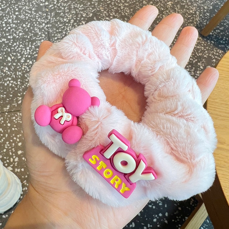 Gấu dâu Lotso Dây Cột Tóc Cao Su Hình Trái Cây Hoạt Hình Toy story Lotso Màu Hồng Cho Bé Gái