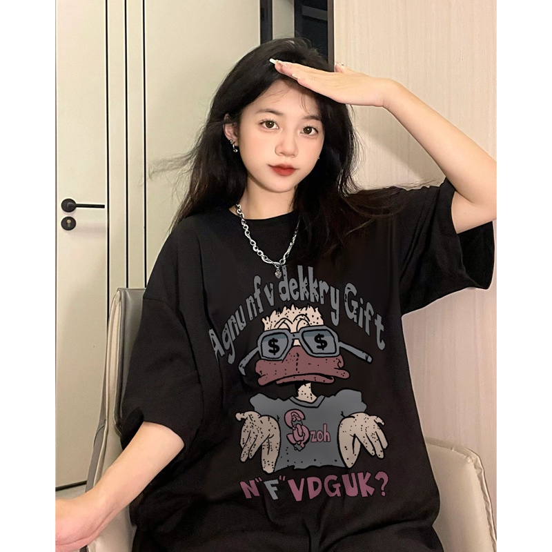 Áo thun NRVP 100% cotton tay ngắn thời trang cho nam và nữ plus size