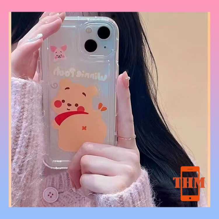 Ốp lưng iphone Phim hoạt hình Pacha Dog Vinnie Bear giảm xóc TPU túi khí trong suốt Cho Iphone 6 / 6S / 6splus / se / 7 / 7plus / 8 / 8plus / X / xs / xsmax / 11 / 12 / 13 / 14 / Plus / pro / pro max-703