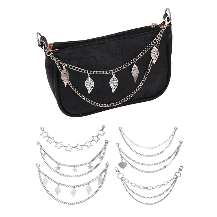 Dây Xích Nhiều Lớp Có Khóa Tôm Hùm Tự Làm Trang Trí Quần Áo / Túi X