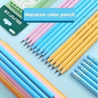 1 pen Makaron pencil laser engraving pencil HB2B tripod student writing and painting