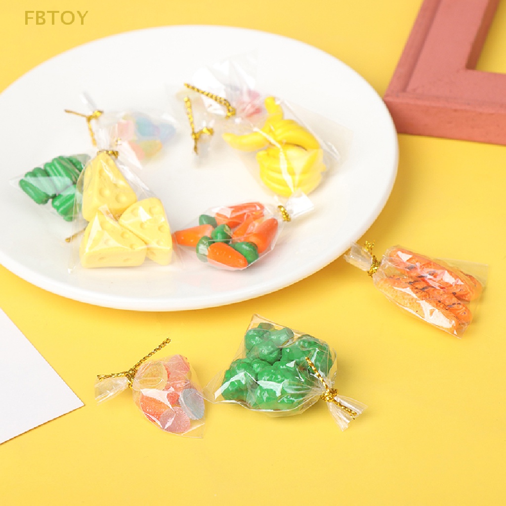 Mô Hình Bánh Mì / Rau Củ / Kẹo / Trái Cây Tỉ Lệ 1: 12 Trang Trí Nhà Búp Bê