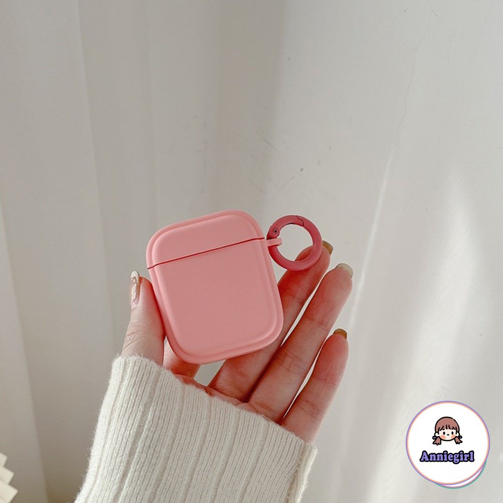 Vỏ Bảo Vệ Hộp Sạc Tai Nghe Bluetooth AirPods Pro 2 AirPods 1 2 Bằng Silicon Màu Trơn Đơn Giản Thời Trang