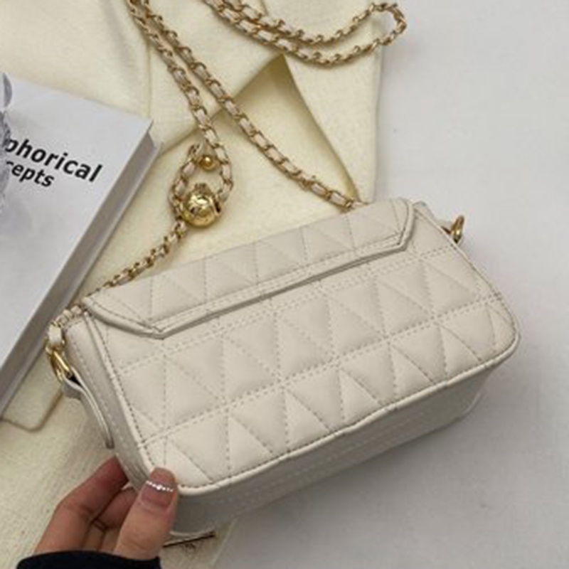 Túi Xách Đeo Vai Họa Tiết Hình Thoi Ánh Sáng Cao Sang Trọng Cho Nữ