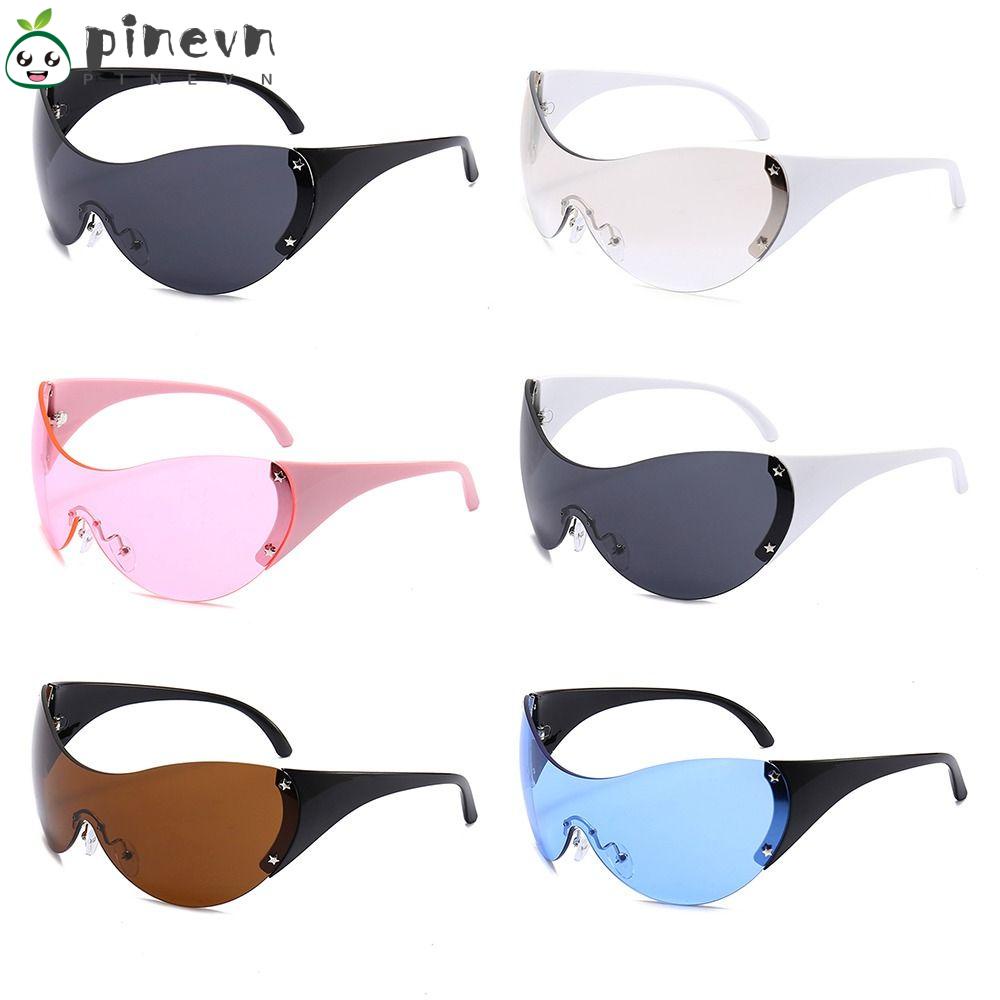 Kính Mát Oversize Không Viền Y2K