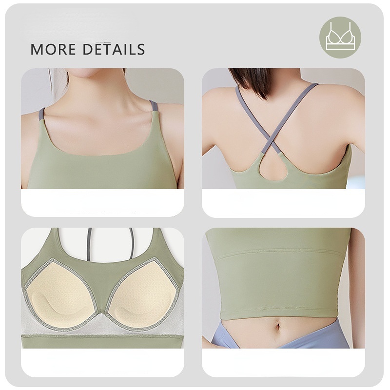 Áo Ngực Thể Thao Sát Nách Lưng Đẹp Thích Hợp Chạy Bộ / Tập Yoga Cho Nữ