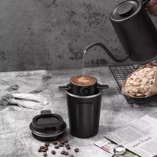 Coffee Filter Double-layer Mesh Paperless Portable Filter Drip Device Foldable keep the surface clean and dry