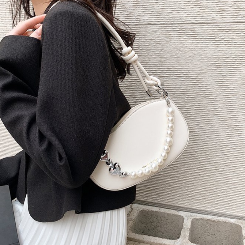 IELGY Túi Đeo Chéo Dây Chuỗi Ngọc Trai Đơn Giản Chất Lượng Dành Cho Nữ