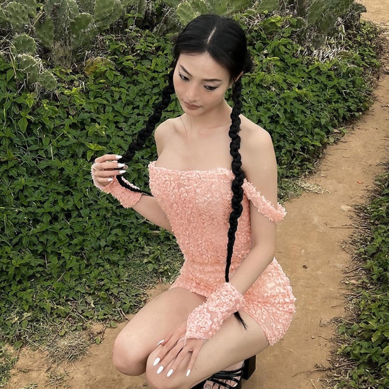 Áo Tank Top Chất Liệu Cotton Mềm Co Giãn Phối Ren Hoa Thời Trang Cho Nữ