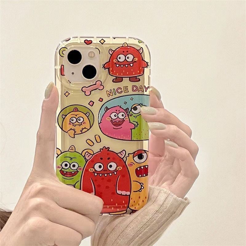 Ốp Điện Thoại TPU Dẻo Họa Tiết Hoạt Hình Dễ Thương Chống Sốc Cho IPhone 14 13 11 12 Pro XS Max X XR 7 + 8 Plus