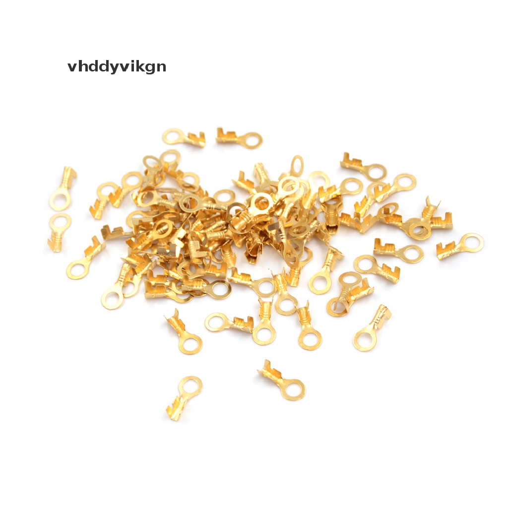 Set 100 Đầu Nối Dây Điện Mạ Vàng 5.2mm Chất Lượng Cao