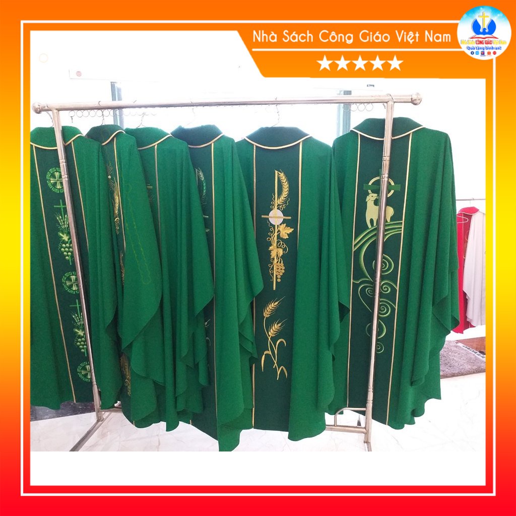 Áo Lễ Linh Mục màu xanh - AL1-7 Quà tặng Công Giáo, GIÁNG SINH, Lễ quan thầy, truyền chức, sinh nhật cha xứ