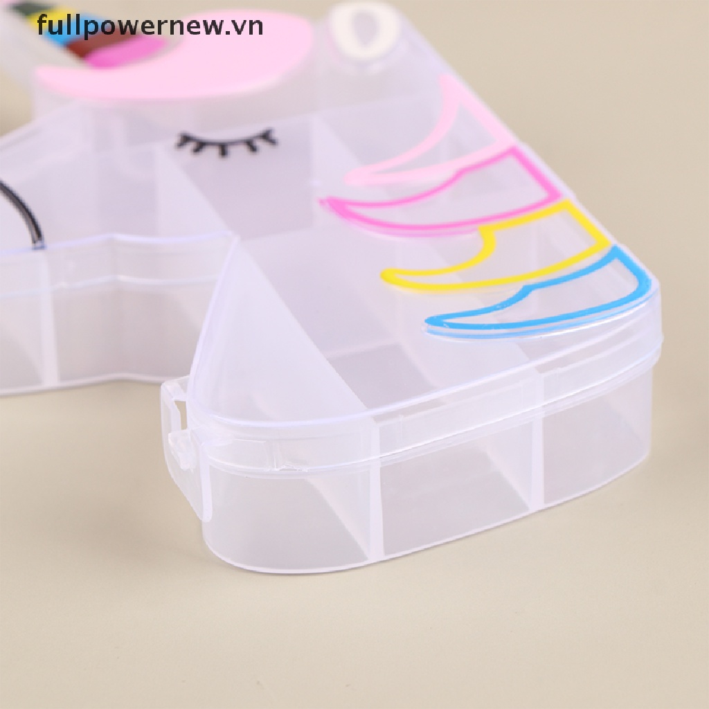 Hộp Đựng Trang Sức Bằng Nhựa Trong Suốt Hình Kỳ Lân Nhiều Ngăn Tiện Dụng vn