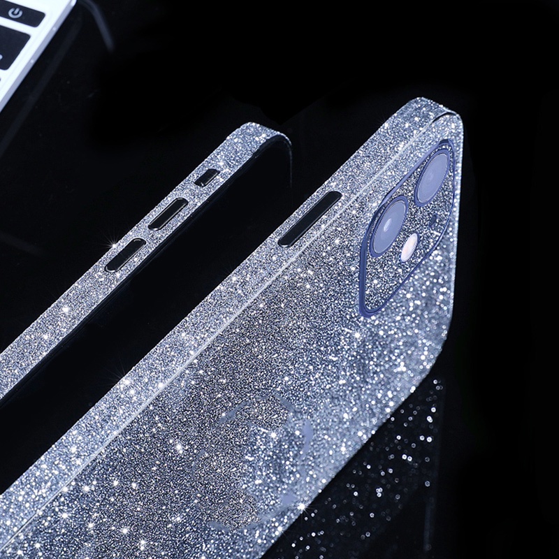Dán MặT Sau LấP LáNh Sang TrọNg Cho iPhone 15 14 13 12 11 Pro Max 14 Plus