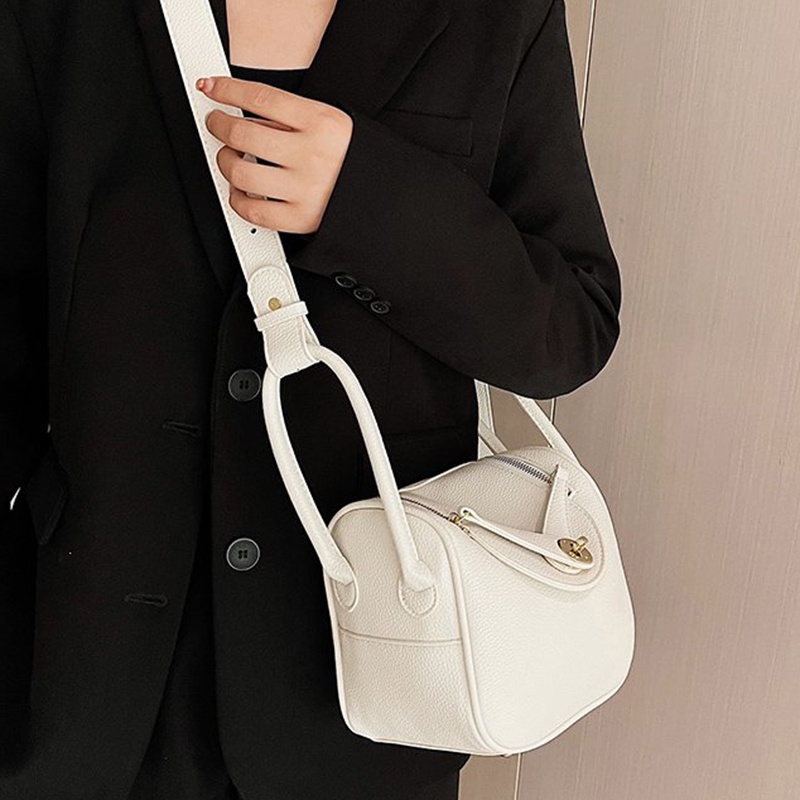 Túi Đeo Chéo Khóa Kéo Phong Cách Hàn Quốc Thời Trang Cho Nữ
