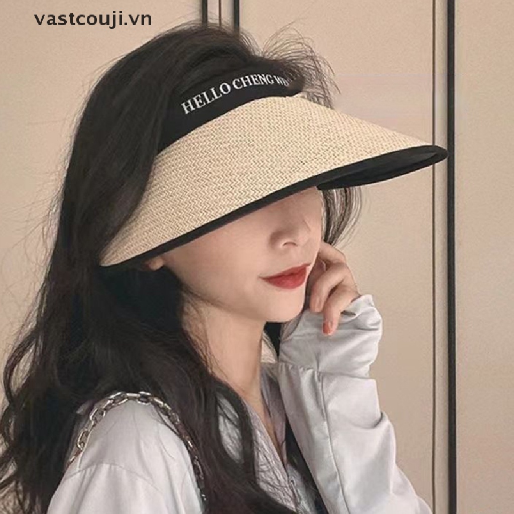 1 Nón Cối Rộng Vành Che Nắng Chống Tia UV Thời Trang Đi Biển Mùa Hè Cho Nữ