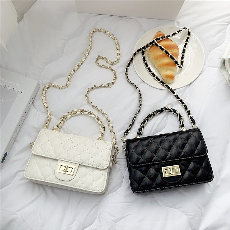 Ielgy Túi Xách messenger Có Dây Xích Đeo Vai Phong Cách Hình Thoi Đa Năng Dành Cho Bạn Nữ