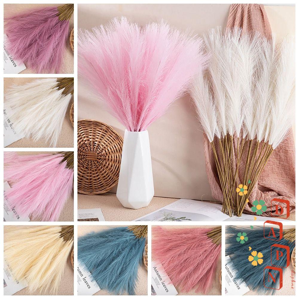 Bộ 6 Bông Hoa Pampas Nhân Tạo Trang Trí Tiệc Cưới