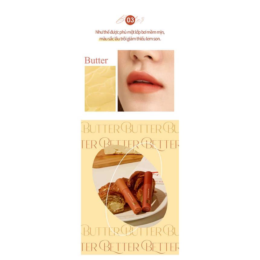 Son Kem Lì Mờ Vân Môi HOLIKA HOLIKA Butter Blur Tint 4g Daily Beauty Official