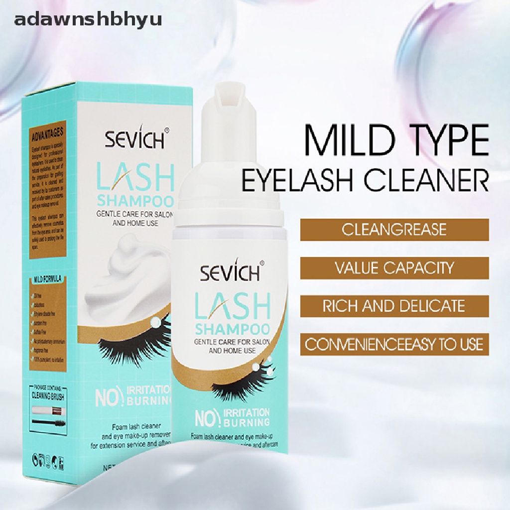 1 Bộ Dụng Cụ Vệ Sinh Lông Mi Giả adawnshbhyu Tiện Dụng