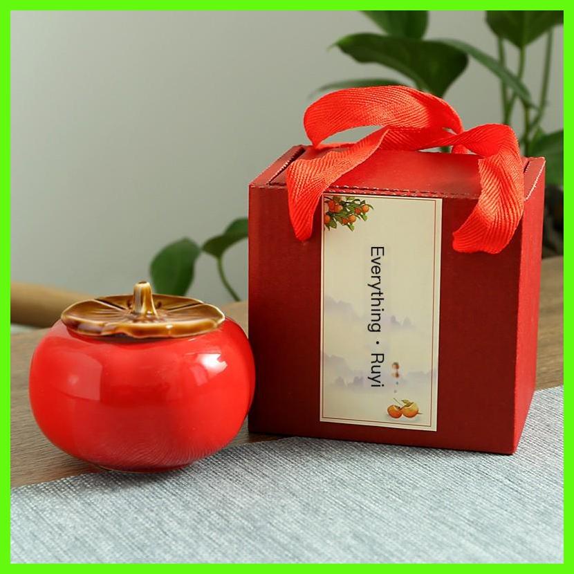 Hộp Gốm Sứ Persimmon Biểu Tượng Tất Cả Điều Ước Đến Màu Sắc Thật Thân Thiện Với Môi Trường & Món Quà Lý Tưởng Di Động