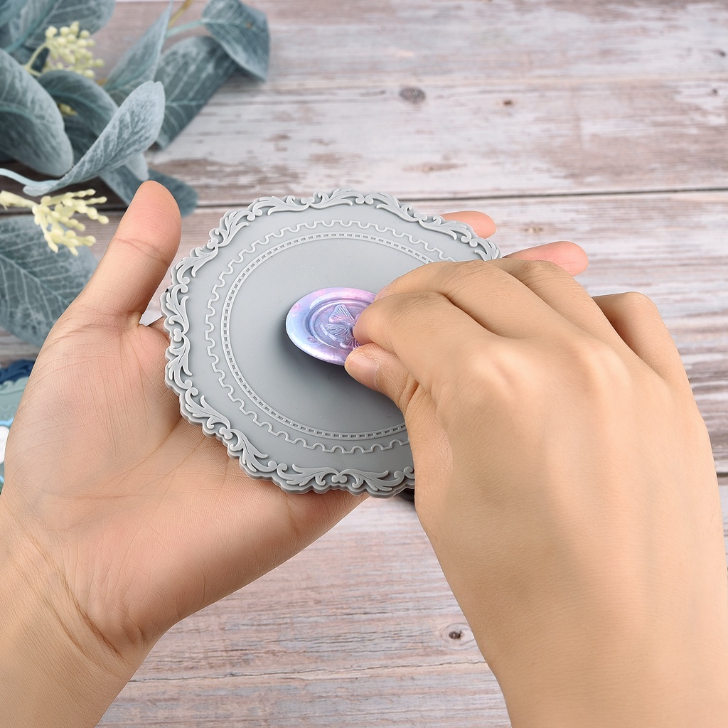 Mềm silicone niêm phong sáp destencil sáp niêm phong niêm phong cho DIY đám cưới bên niêm phong sáp niêm phong ủng hộ