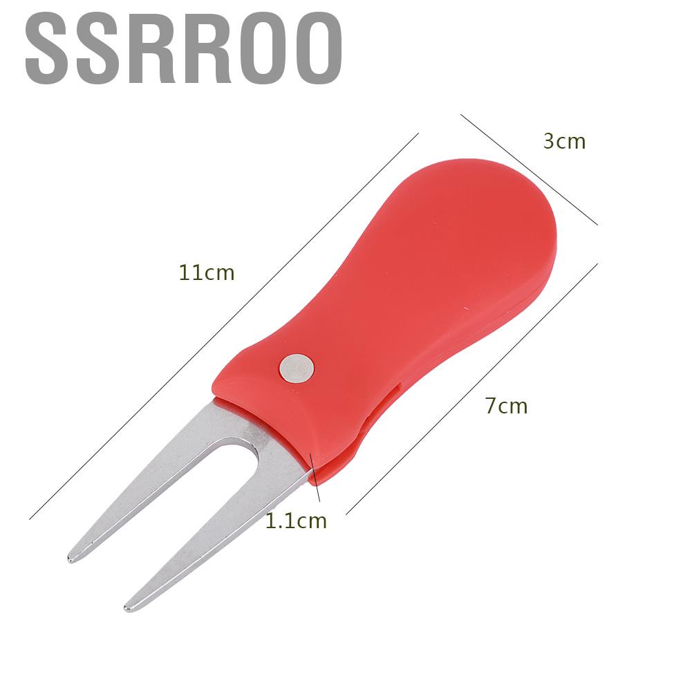 Ssrroo Lightweight Portable Folding Ball Fork Lawn Repairing Tools  Golf Green Divot Repair Tool  Green Divot Tool  for Golf Club Golfers Golf Course