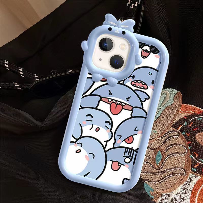 ✅Ốp Điện Thoại Mềm Trong Suốt Chống Sốc In Hình Cá Mập Cho iPhone 11 12Pro 14 / 13promax 7 / 8Pin