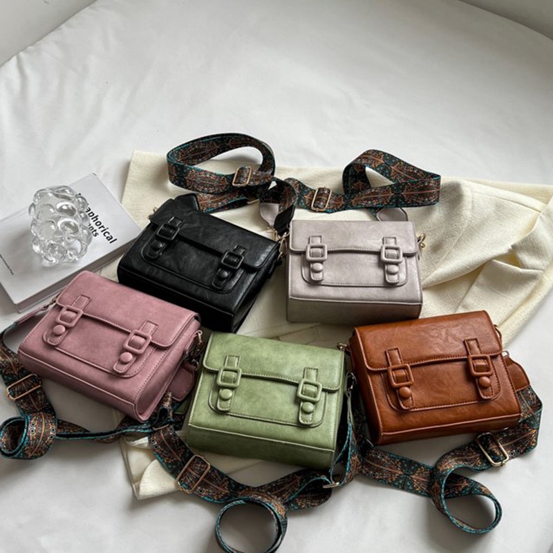 Túi Đeo Vai Hình Vuông Bản Rộng Thời Trang Cho Nữ