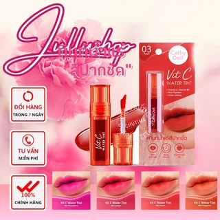 Cathy Doll Vit C Water Tint 2.7g Son kem lì Thái lan mềm mịn chống thấm nước không khô môi lâu trôi cao cấp