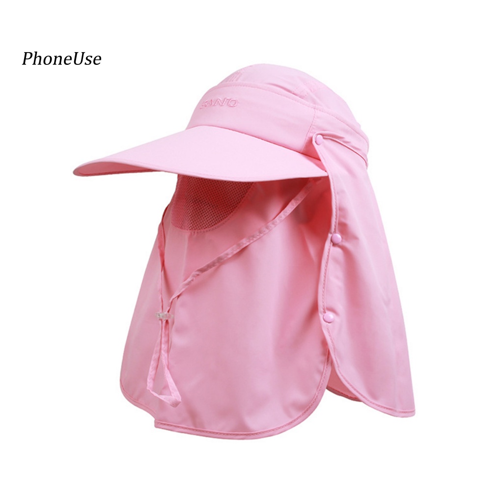 Mũ Rộng Vành Bằng PU Chống Nắng Chống Tia UV Có Thể Tháo Rời Cho Hoạt Động Ngoài Trời