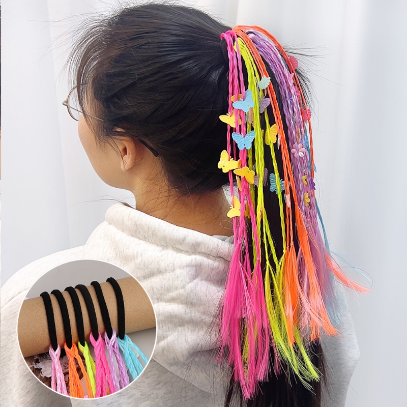 Dây Buộc Tóc Giả Thắt Bím Nhiều Màu Sắc Thời Trang Dành Cho Nữ