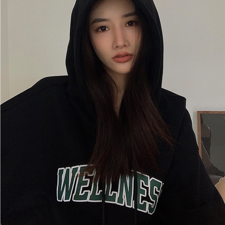 Hàng Có Sẵn Áo Hoodie Unisex Oversize Phong Cách Hàn Quốc