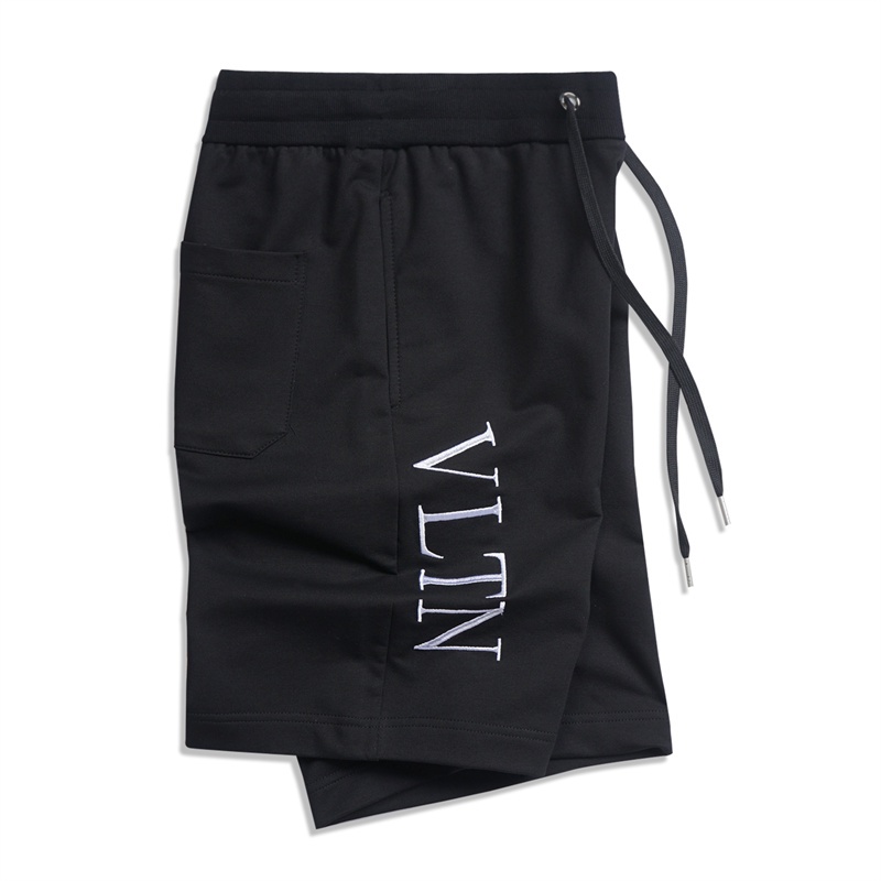 Val-nen-ti &amp; - Quần Short Thêu LOGO Đường Phố Mới Nhất Xu Hướng Cho Nam Và Nữ