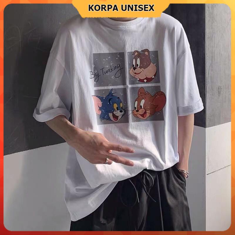 Áo thun tay lỡ form rộng họa tiết nhân vật hoạt hình Tomm - Unisex nam nữ đều mặc được