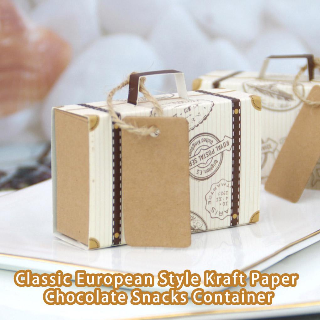 Set 50 Hộp Giấy Đựng Kẹo Hình Va Li Mini Ốp