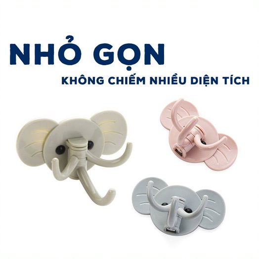 Móc Treo Đồ Đạc Hình Thú Vị 3 Móc Gắn Tường - Decor Trang Trí Nhà Cửa