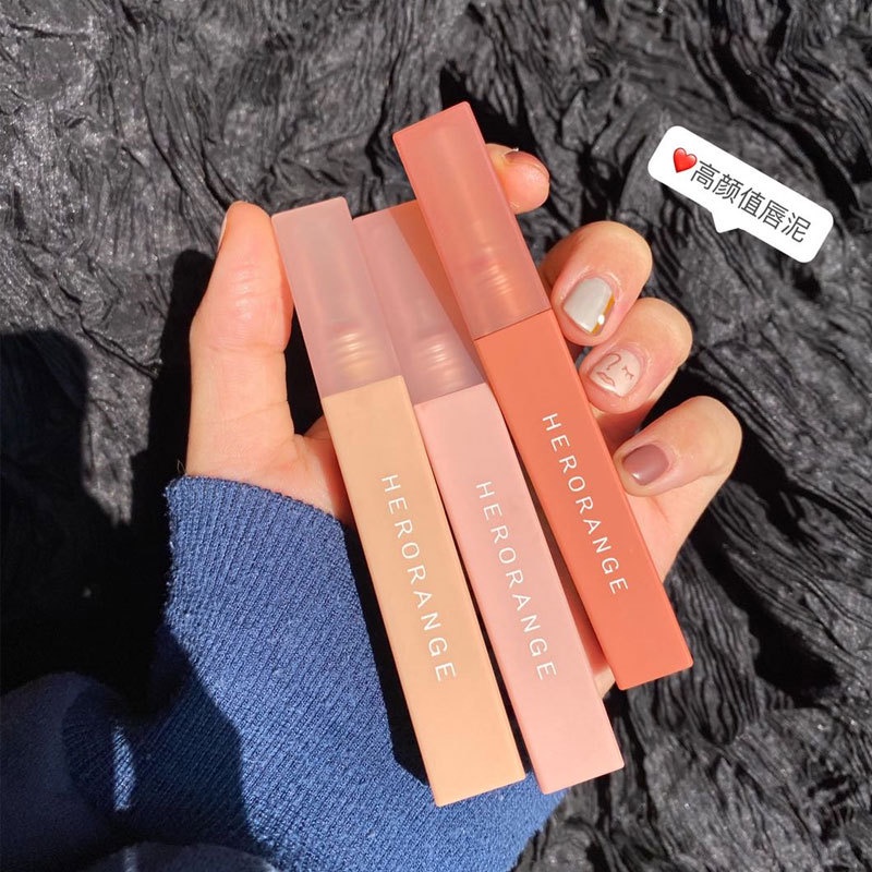 Son Kem Lì Herorange mềm mịn như nhung hàng nội địa Trung chính hãng