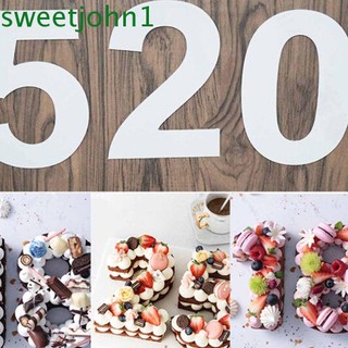 Khuôn làm bánh kem kiểu chữ số 0-8 với nhiều cỡ tùy chọn