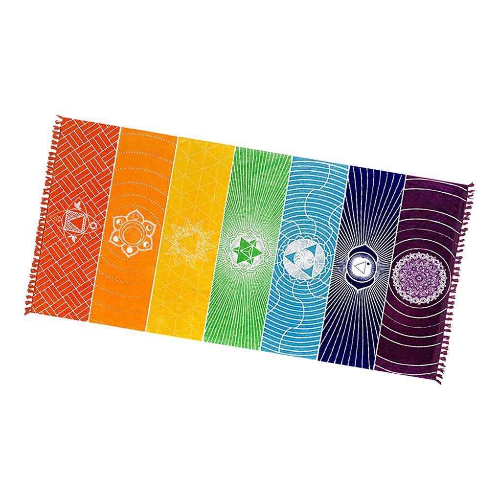 Thảm Tập Yoga Phối Tua Rua Chống Nắng Đa Năng Tiện Lợi Dễ Sử Dụng