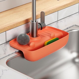 Giỏ đựng xốp rửa chén treo bồn rửa chén tiện dụng