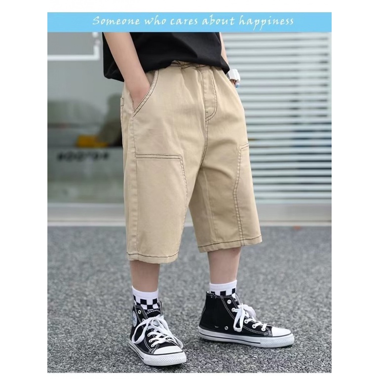 Quần Lửng Thể Thao Có Túi Thời Trang Mùa Hè 2023 Dành Cho Bé Trai