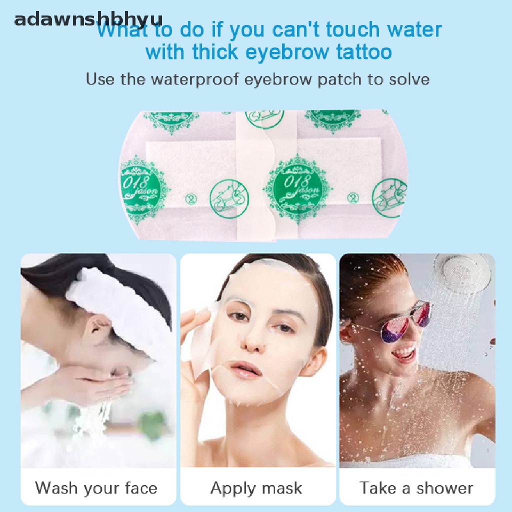 Bộ 10 Miếng Dán Bảo Vệ Lông Mày Chống Thấm Nước adawnshbhyu